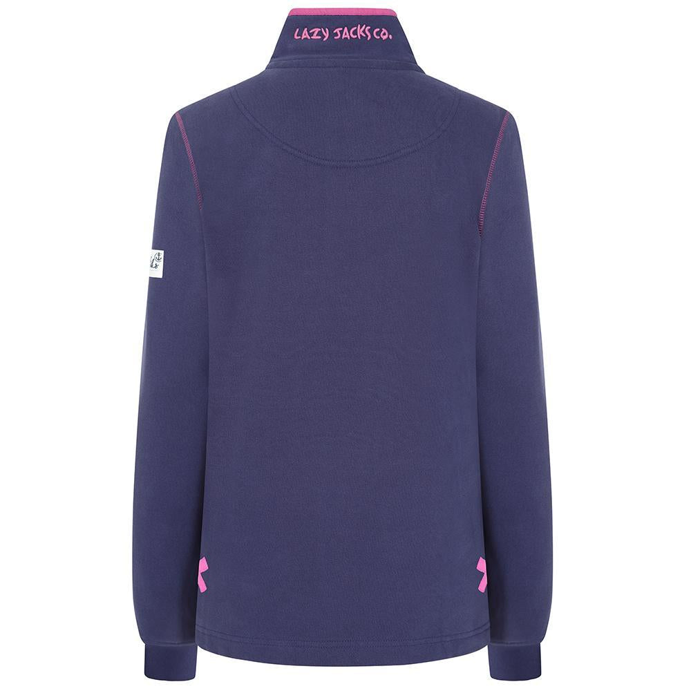 LJ5 - Ladies' Button Neck Sweatshirt - Twilight
