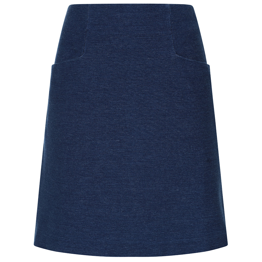 LJ600 - Cotton Skirt - Indigo