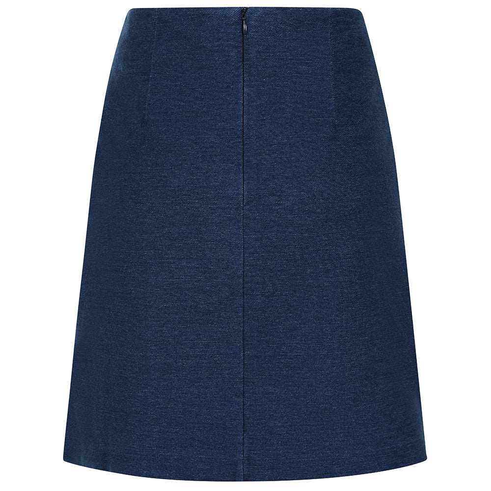 LJ600 - Cotton Skirt - Indigo