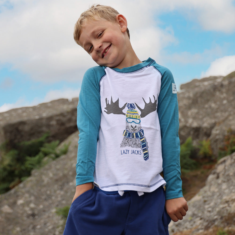 LJ62C - Boy’s Long Sleeve Tee - Teal