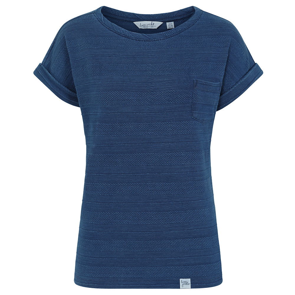 LJ650 - Textured Tee - Indigo