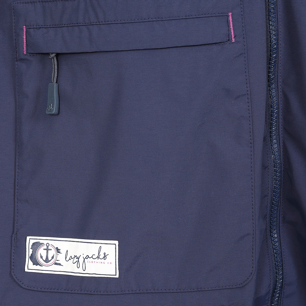 LJ67 - Ladies' Long Waterproof Coat - Marine