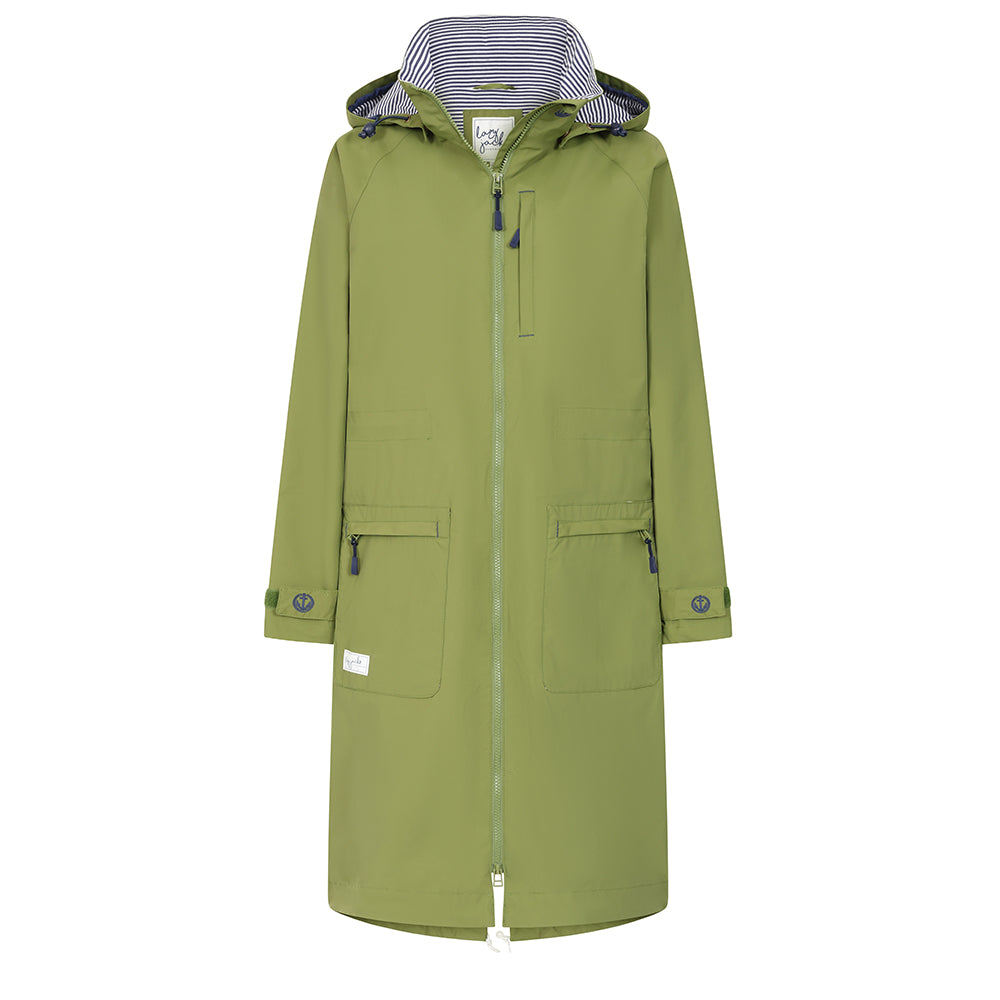 LJ67 - Ladies Longline Waterproof Coat - Sage