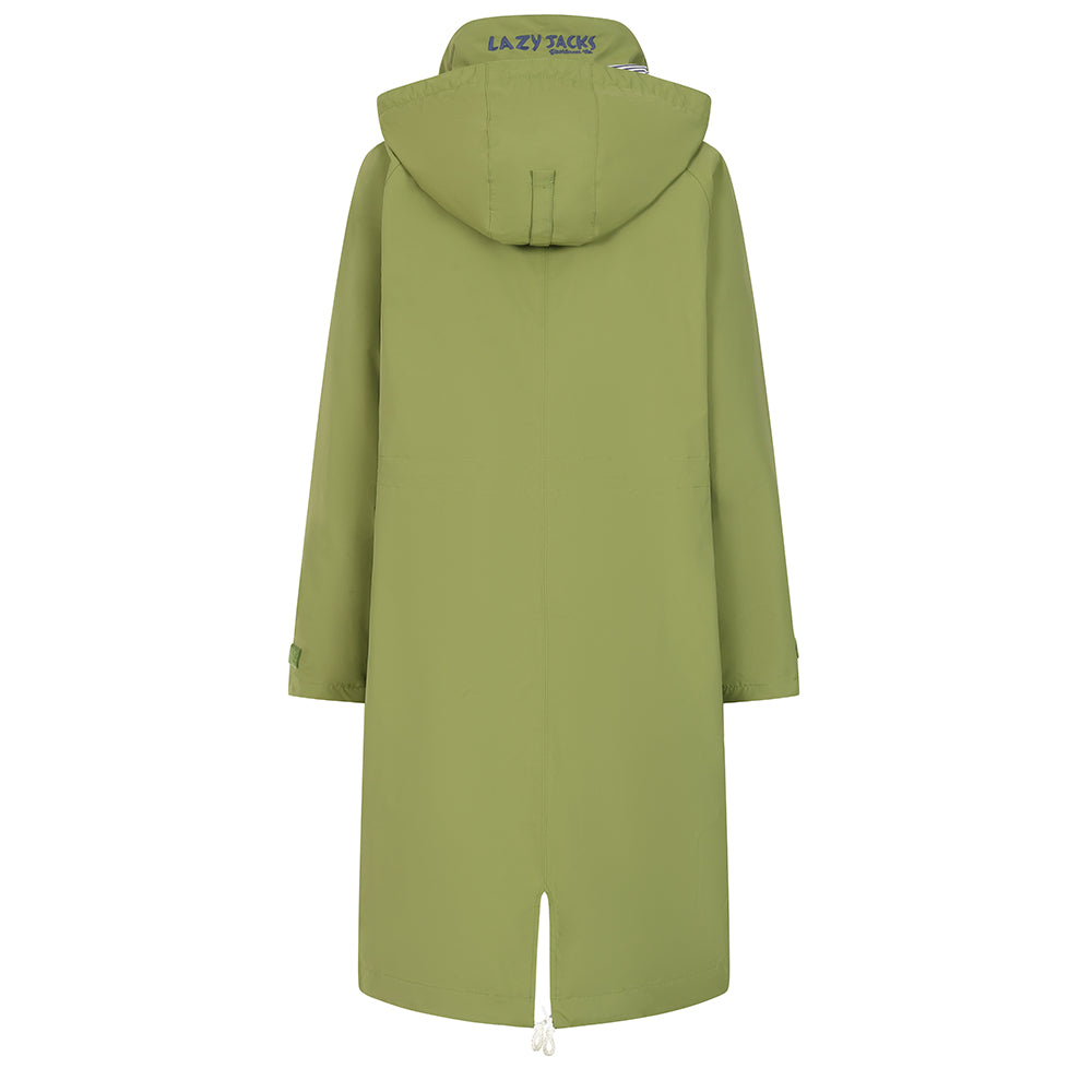 LJ67 - Ladies Longline Waterproof Coat - Sage