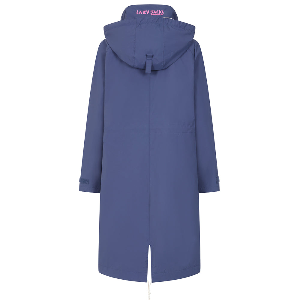 LJ67 - Ladies Long Waterproof Coat - Twilight