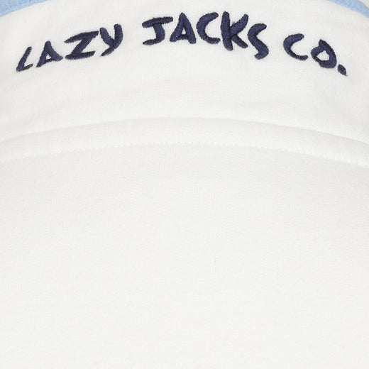 LJ6 - Striped Button Neck Sweatshirt - Pastel