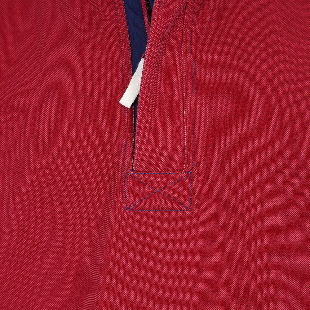 LJ700 - Mens Pique 1/4 zip Sweatshirt - Rouge