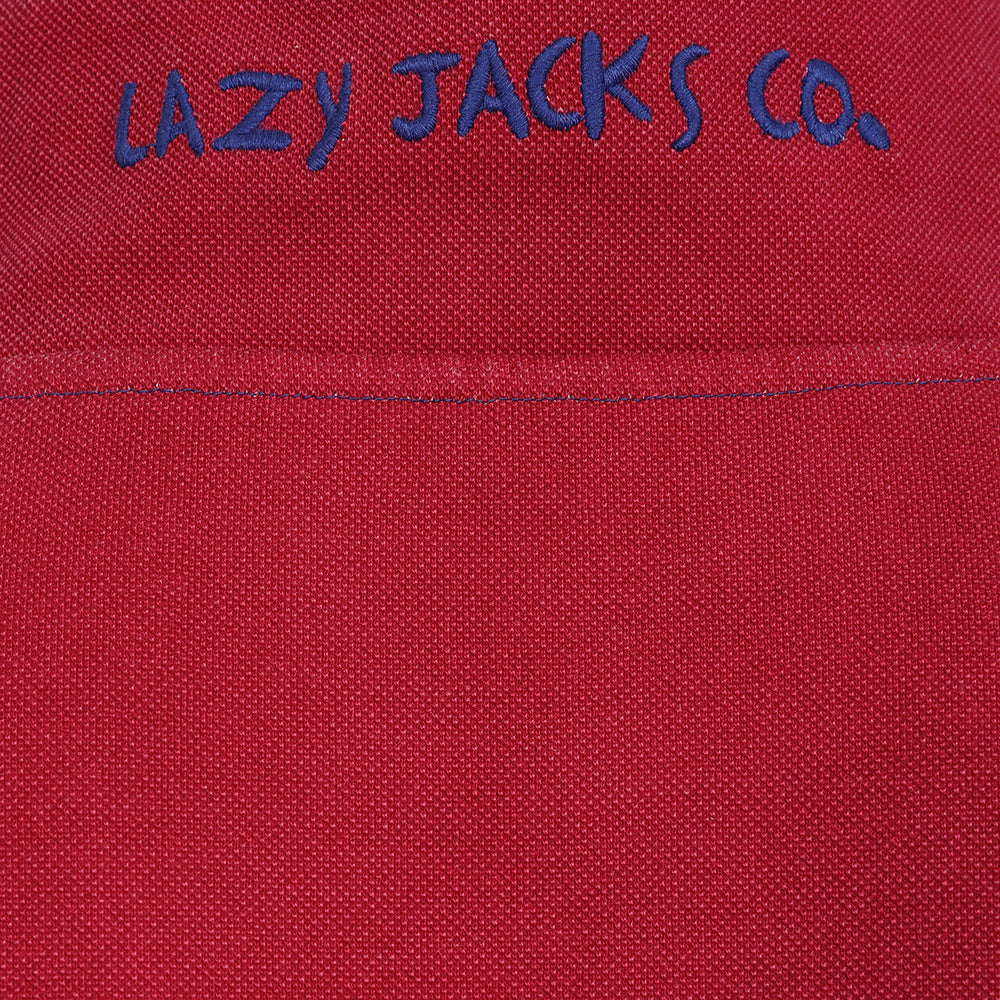 LJ700 - Mens Pique 1/4 zip Sweatshirt - Rouge