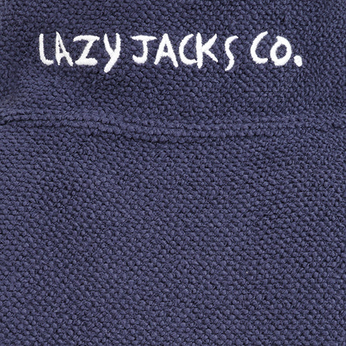 LJ703 - Men's 1/4 Zip Textured Sweatshirt - Marine