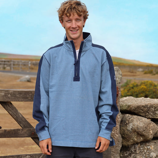 LJ705 - Pique Panel Sweatshirt - Airforce
