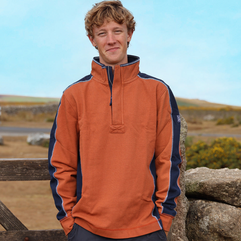 LJ705 - Pique Panel Sweatshirt - Orange
