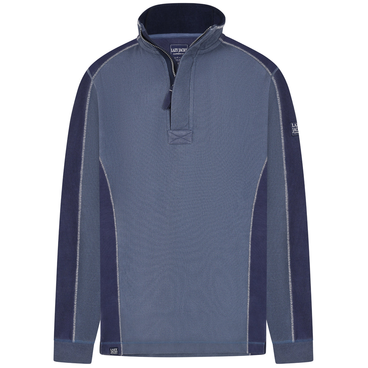 LJ705 - Pique Panel Sweatshirt - Denim