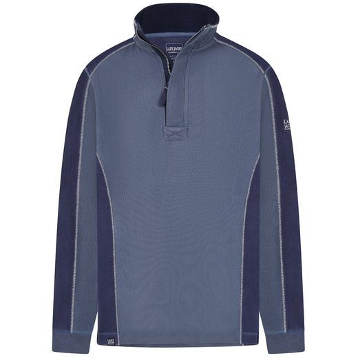 LJ705 - Pique Panel Sweatshirt - Denim