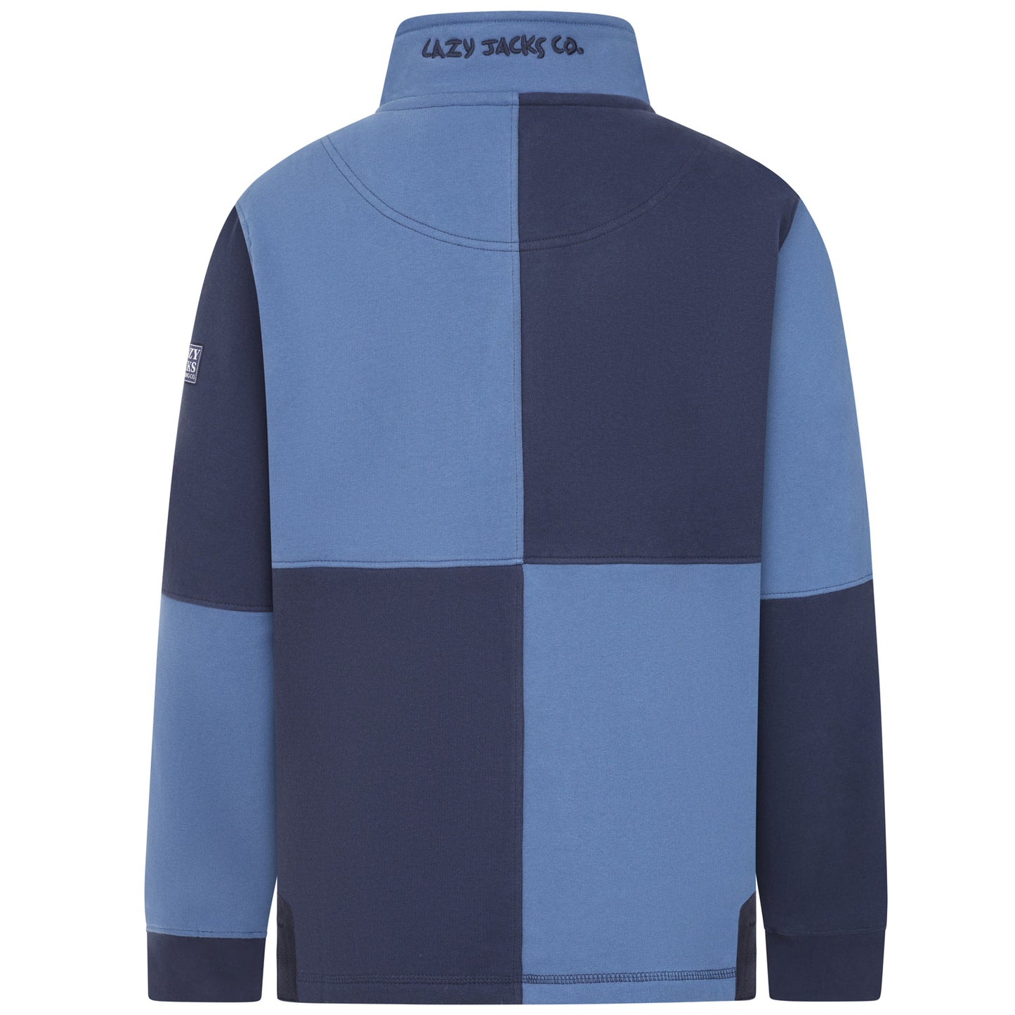 LJ720 - Men's Quartered Sweatshirt - Storm/Marine