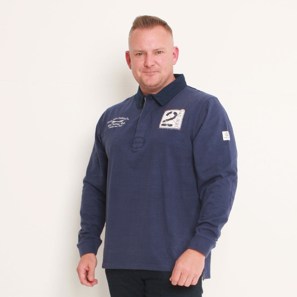 LJ76 Rugby Shirt Marine Lazy Jacks