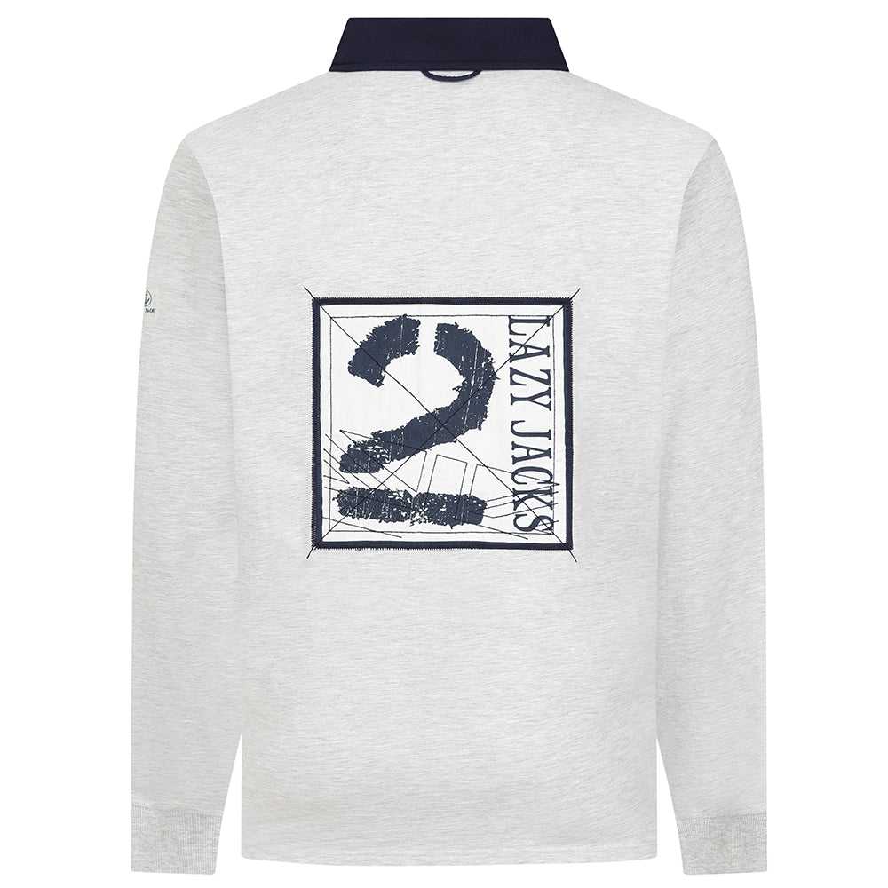 LJ76 - Rugby Shirt - Grey Marle