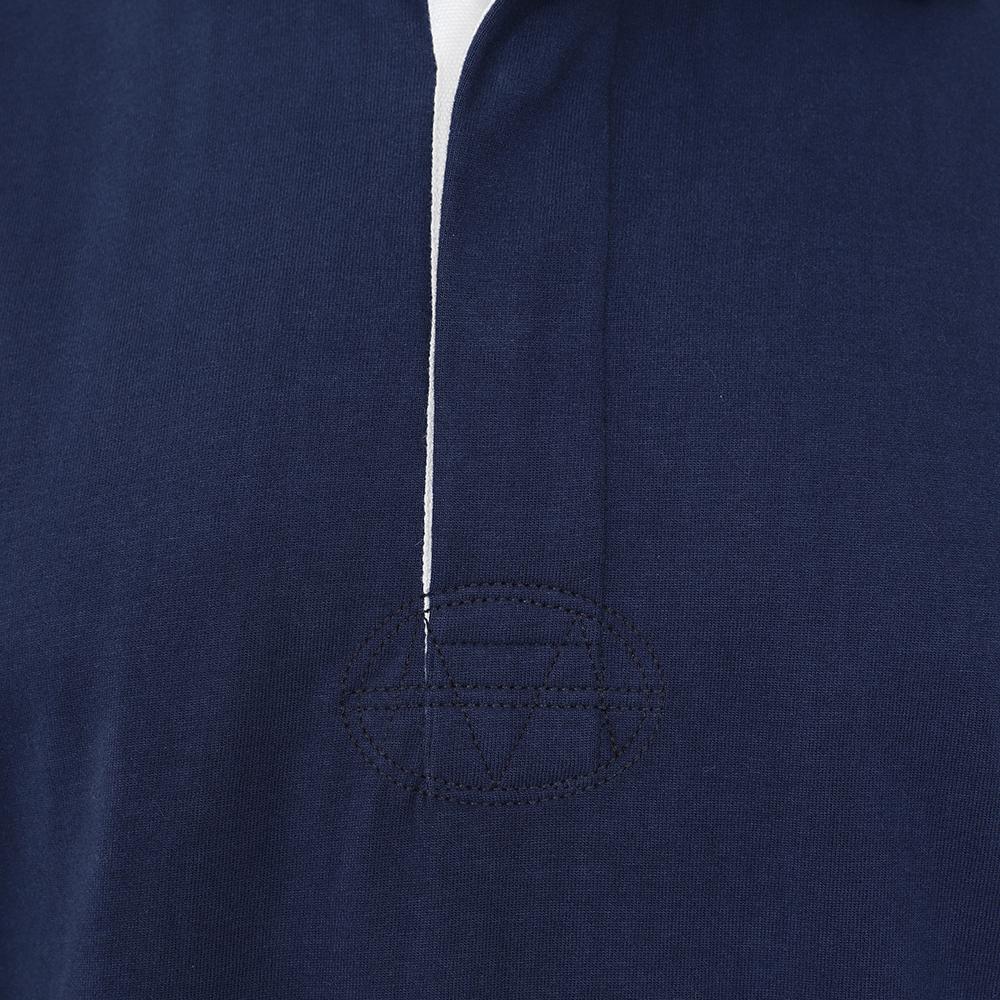LJ76 - Men's Plain Rugby Shirt - Marine