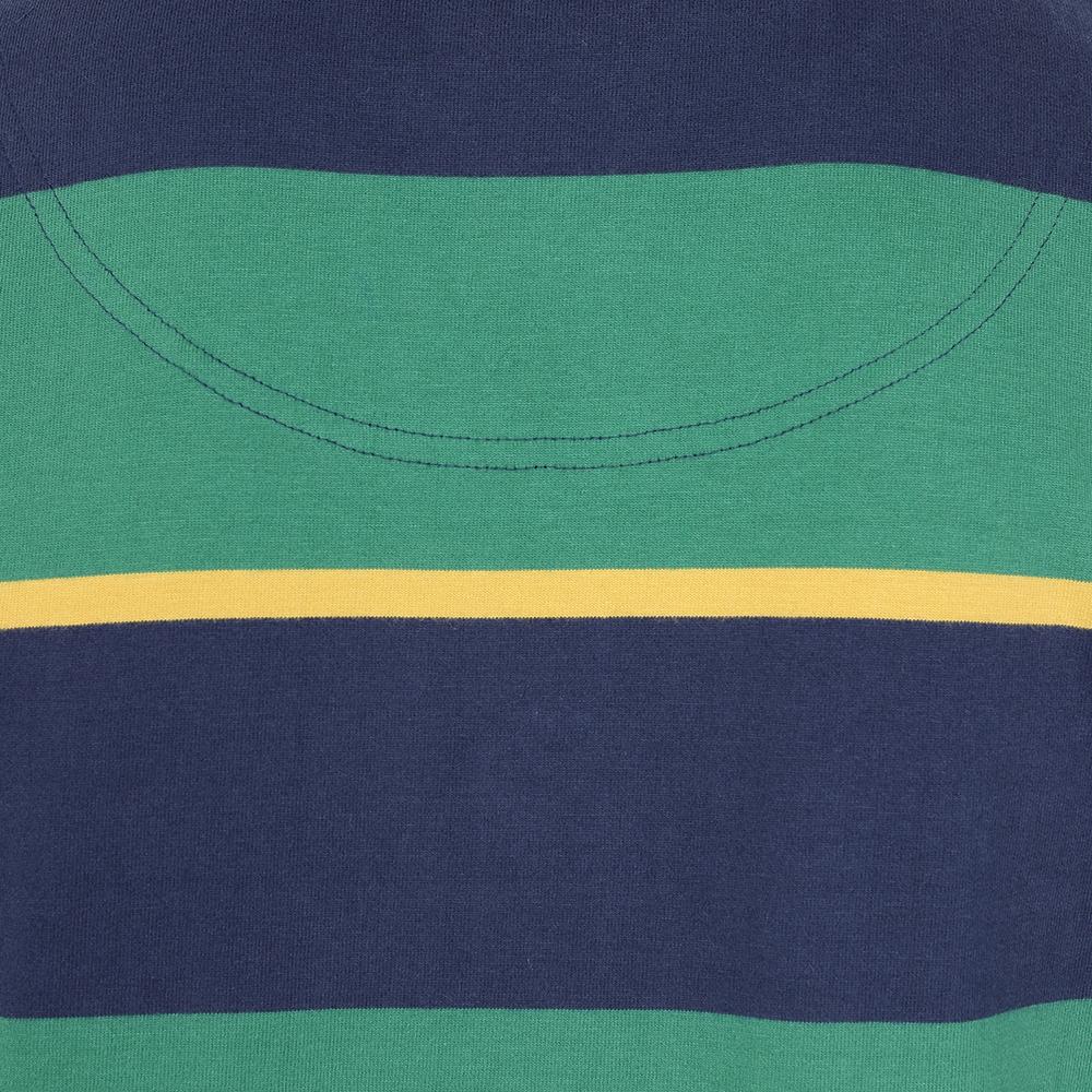 LJ78 - Men's Striped Rugby Shirt - Forest