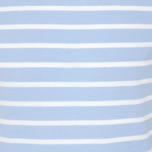 LJ8C - Girls Short Sleeve Breton Top - Sky