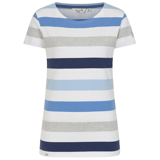 LJ8M - Multi Stripe Breton Top - Blues