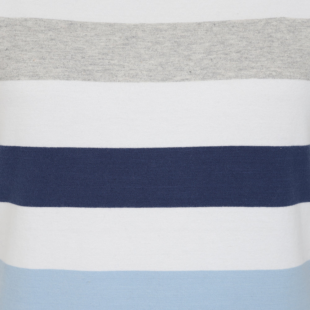 LJ8M - Multi Stripe Breton Top - Blues