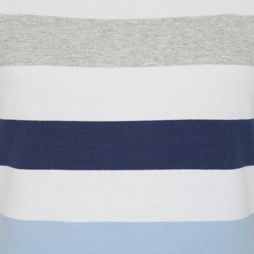 LJ8M - Multi Stripe Breton Top - Blues