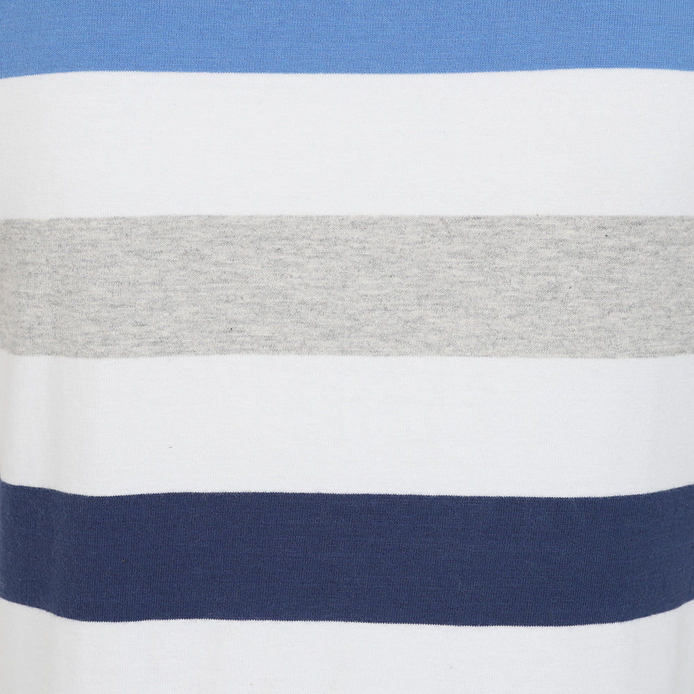 LJ8M - Multi Stripe Breton Top - Blues