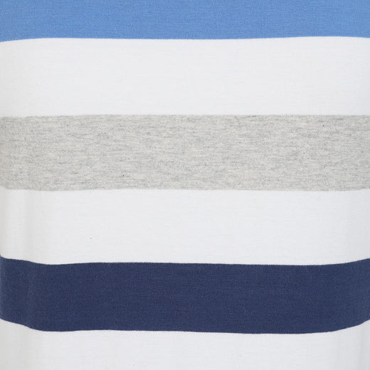 LJ8M - Multi Stripe Breton Top - Blues