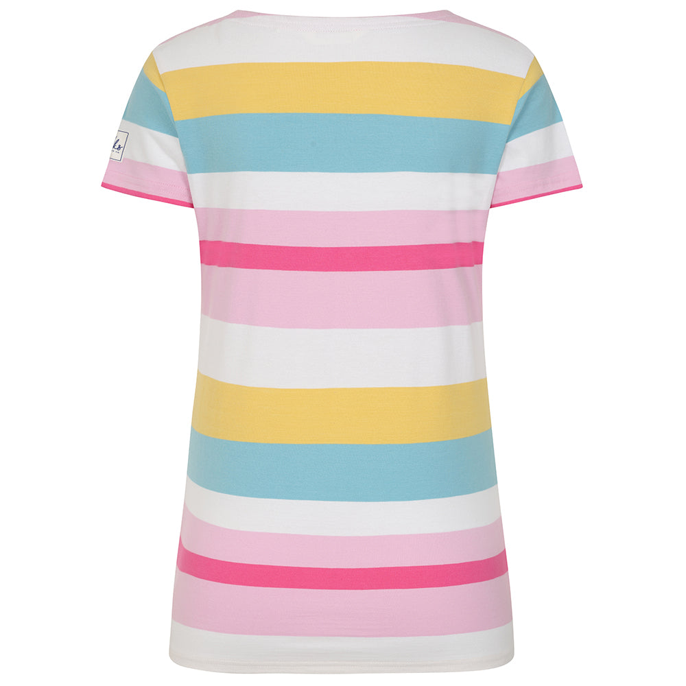 LJ8M - Ladies Multi Short Sleeve Breton - Brights