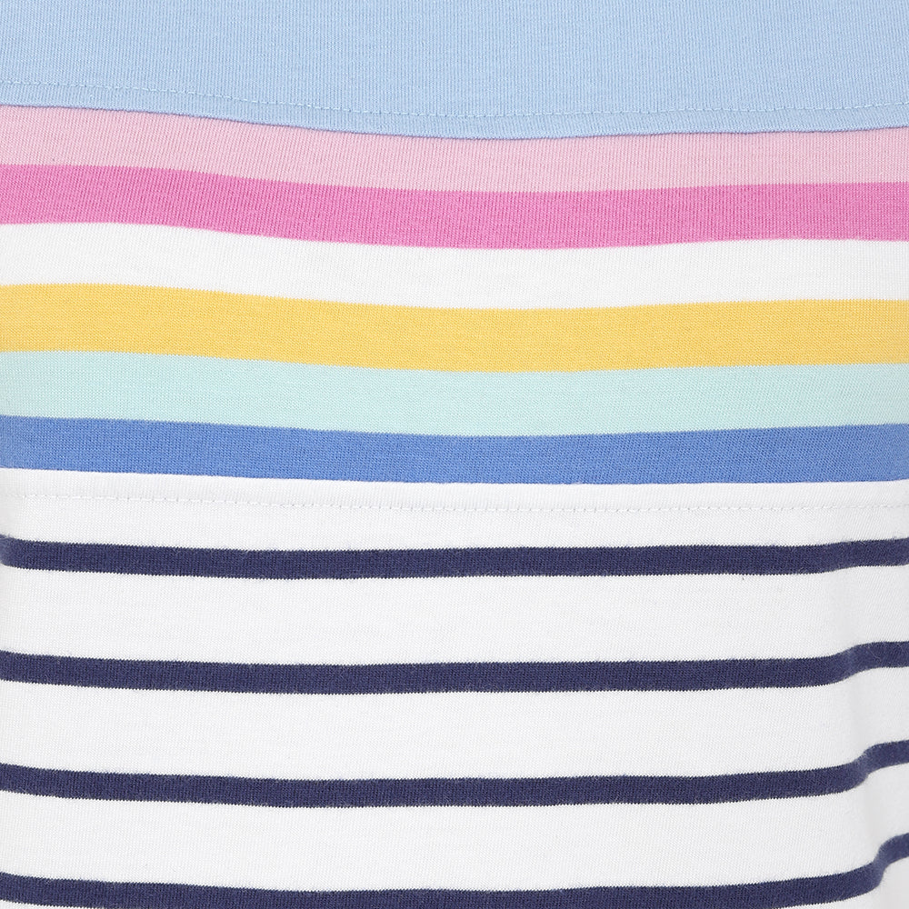 LJ8M - Ladies Short Sleeve Breton Top - Sky