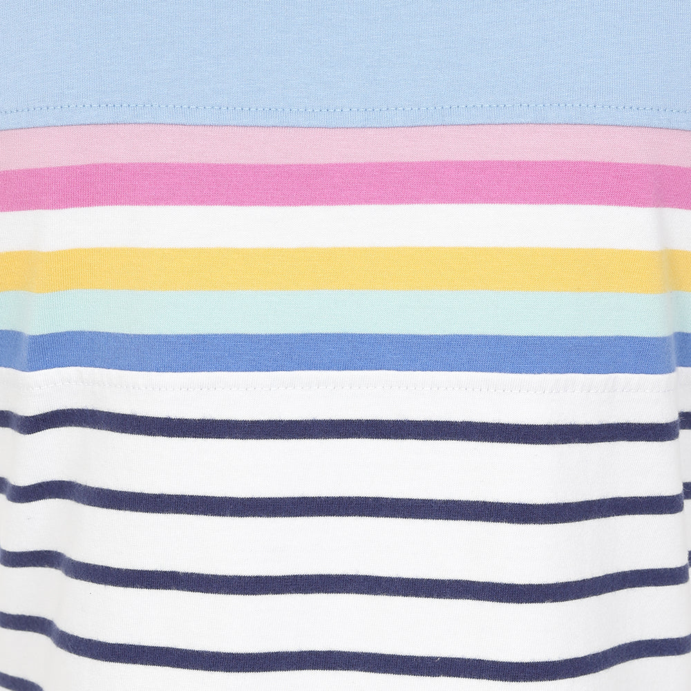 LJ8M - Ladies Short Sleeve Breton Top - Sky