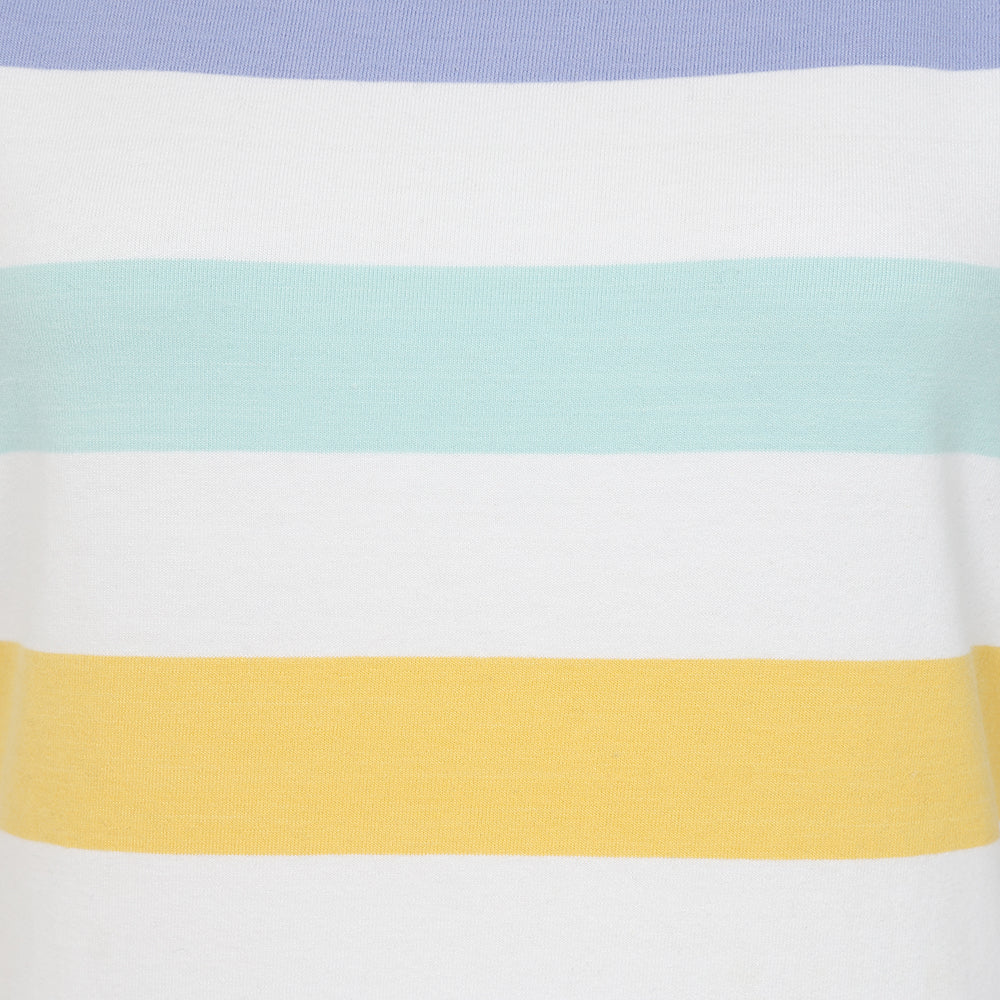 LJ8M - Ladies Multi Short Sleeve Breton - Watercolours