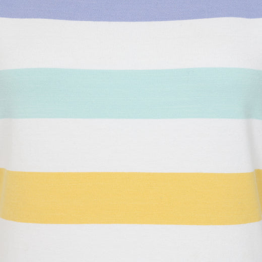 LJ8M - Ladies Multi Short Sleeve Breton - Watercolours