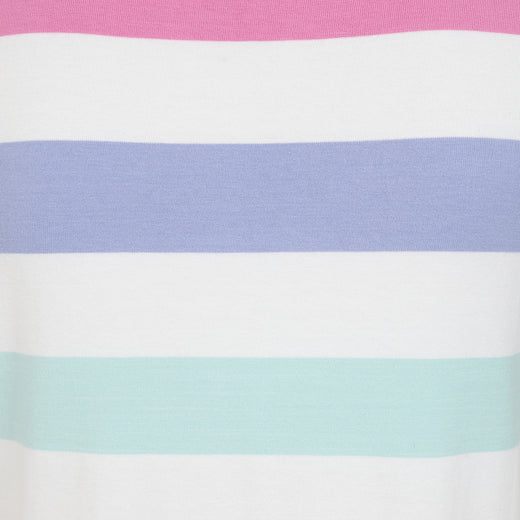 LJ8M - Ladies Multi Short Sleeve Breton - Watercolours