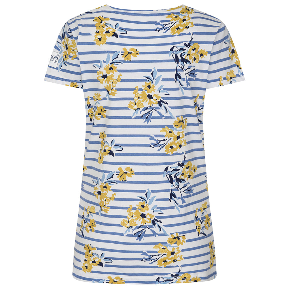 LJ8P - Ladies Printed Tee - Meadow Blue