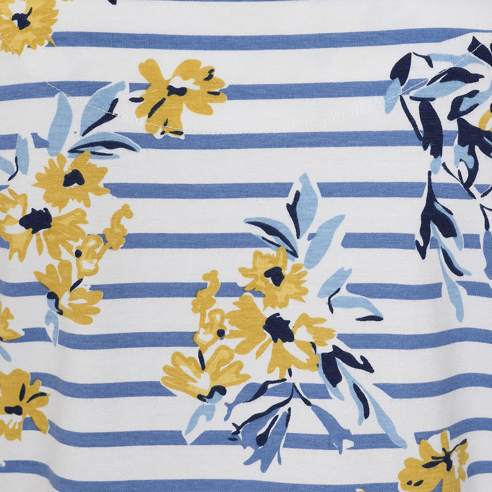 LJ8P - Ladies Printed Tee - Meadow Blue