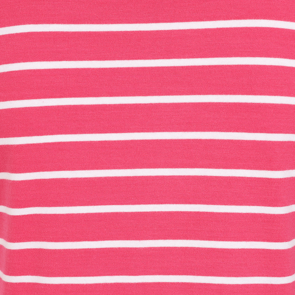 LJ8 - Ladies Short Sleeve Breton Top - Cherry