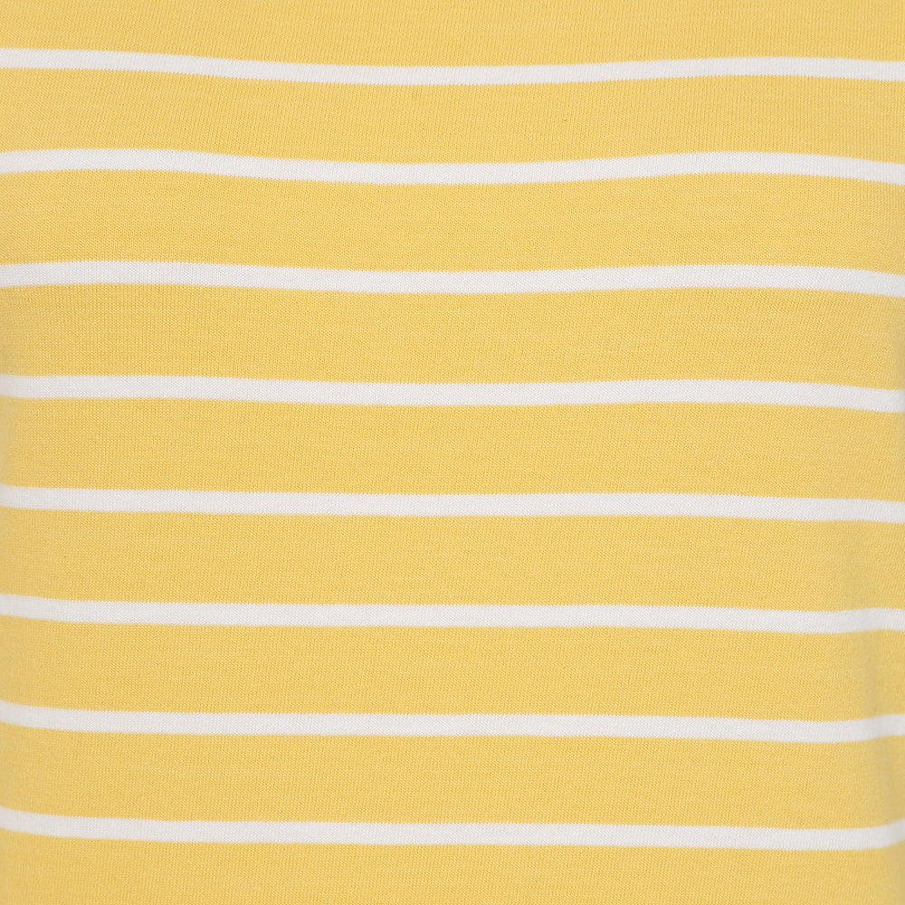 LJ8 - Ladies Short Sleeve Breton Top - Lemon