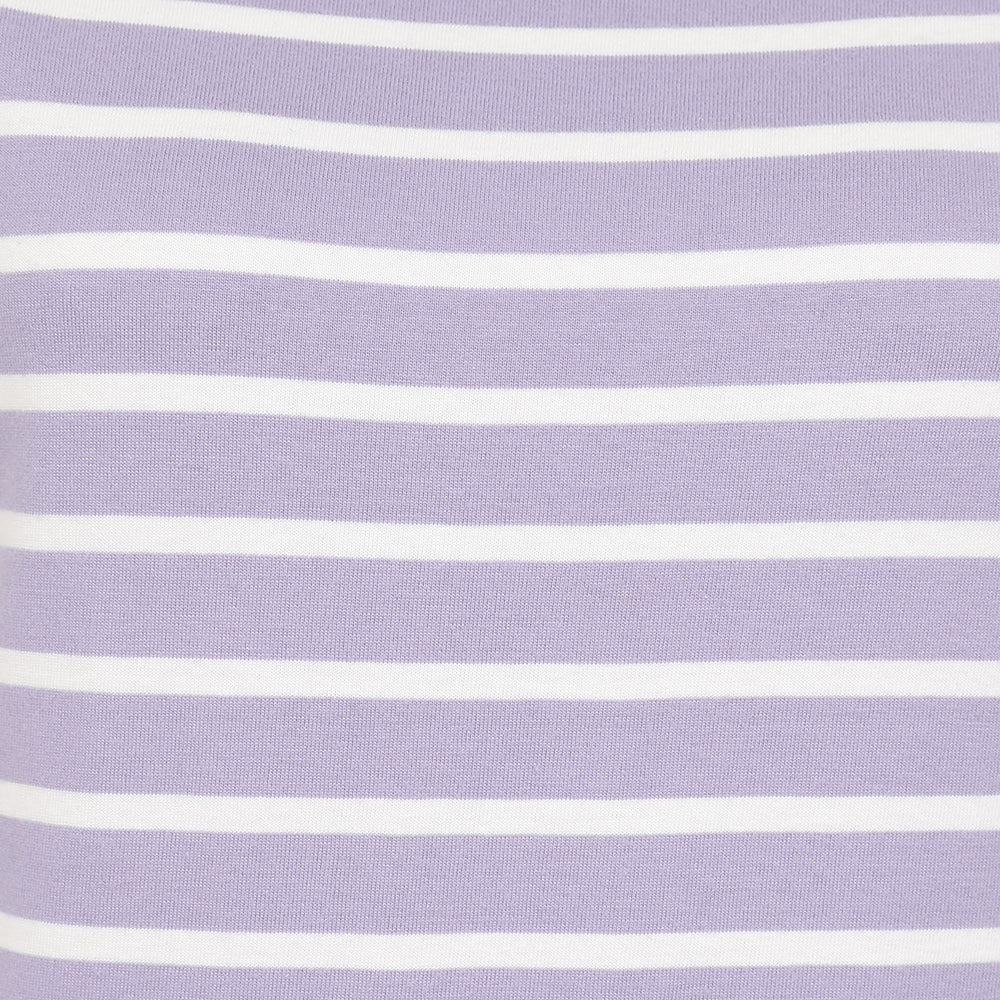 LJ8 - Ladies Short Sleeve Breton Top - Lilac