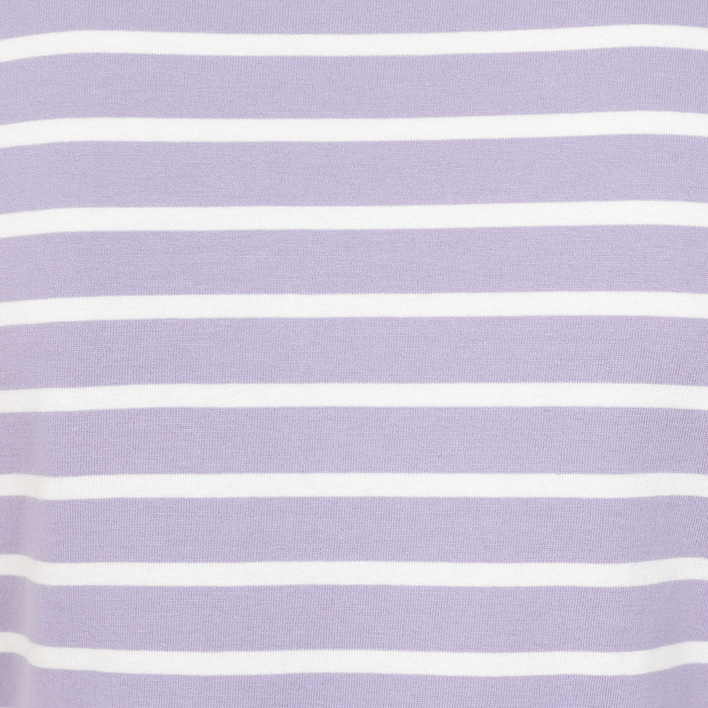 LJ8 - Ladies Short Sleeve Breton Top - Lilac