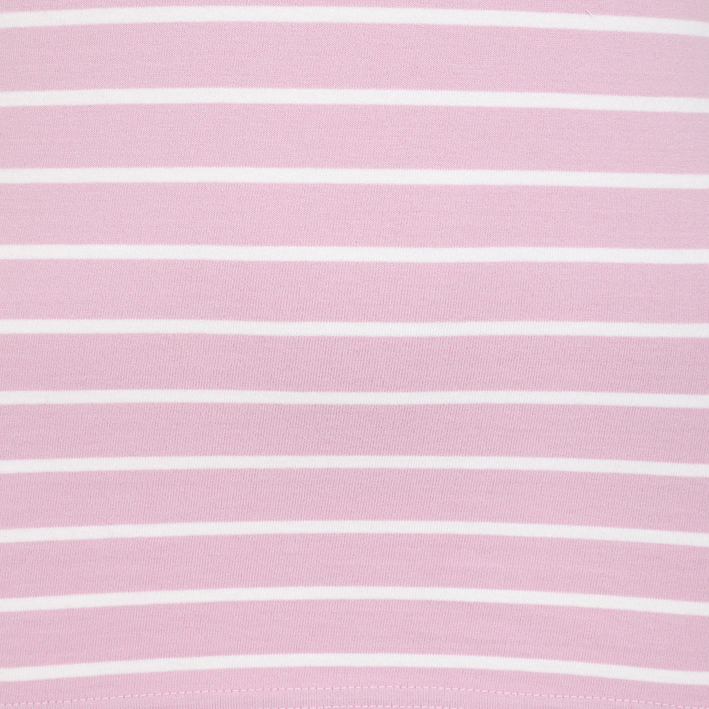 LJ8 - Ladies Short Sleeve Breton Top - Rose