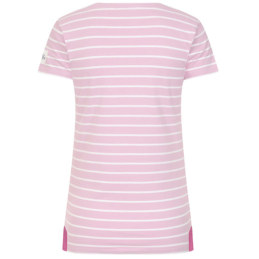 LJ8 - Ladies Short Sleeve Breton Top - Rose