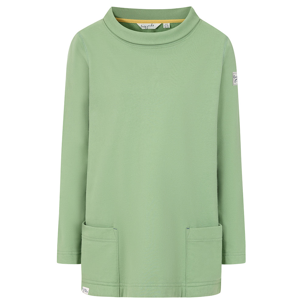LJ94 - Ladies Roll Neck Sweatshirt - Grass