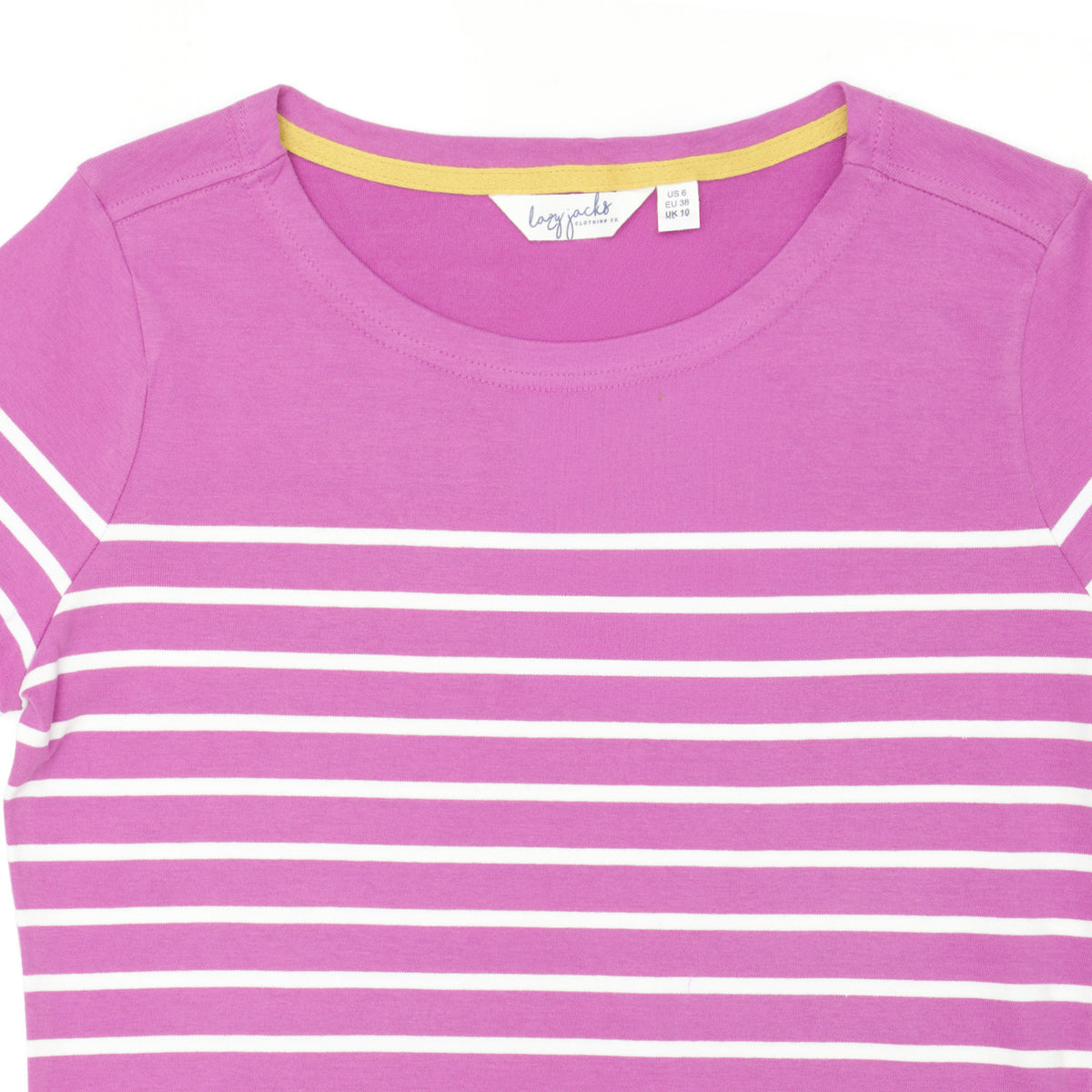 LJ97 - Long Sleeve Striped Breton - Raspberry