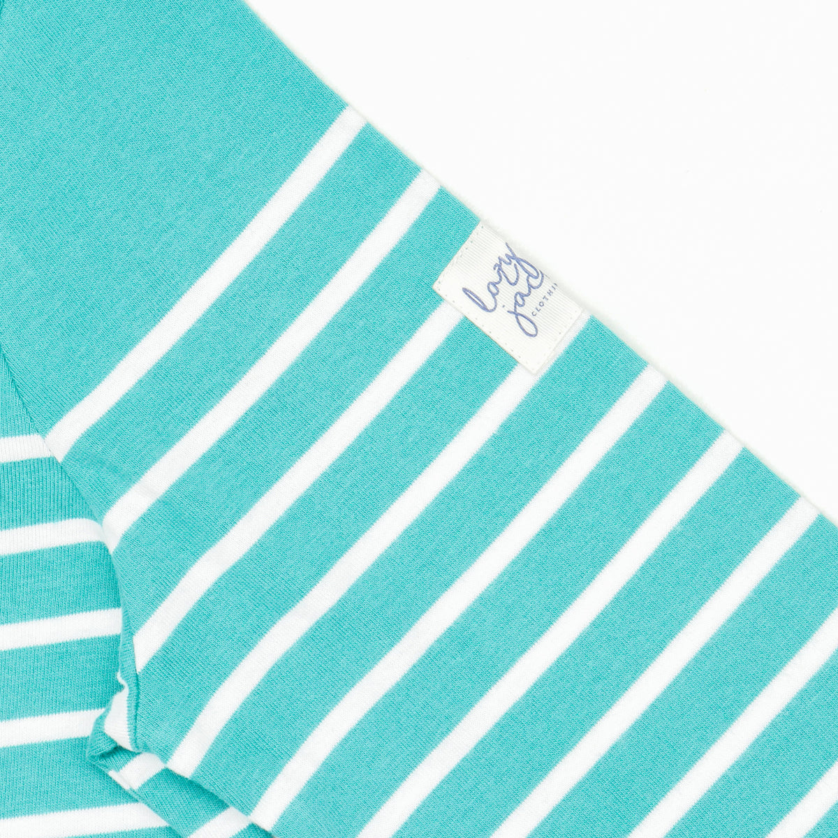 LJ97 - Long Sleeve Striped Breton - Sea Green