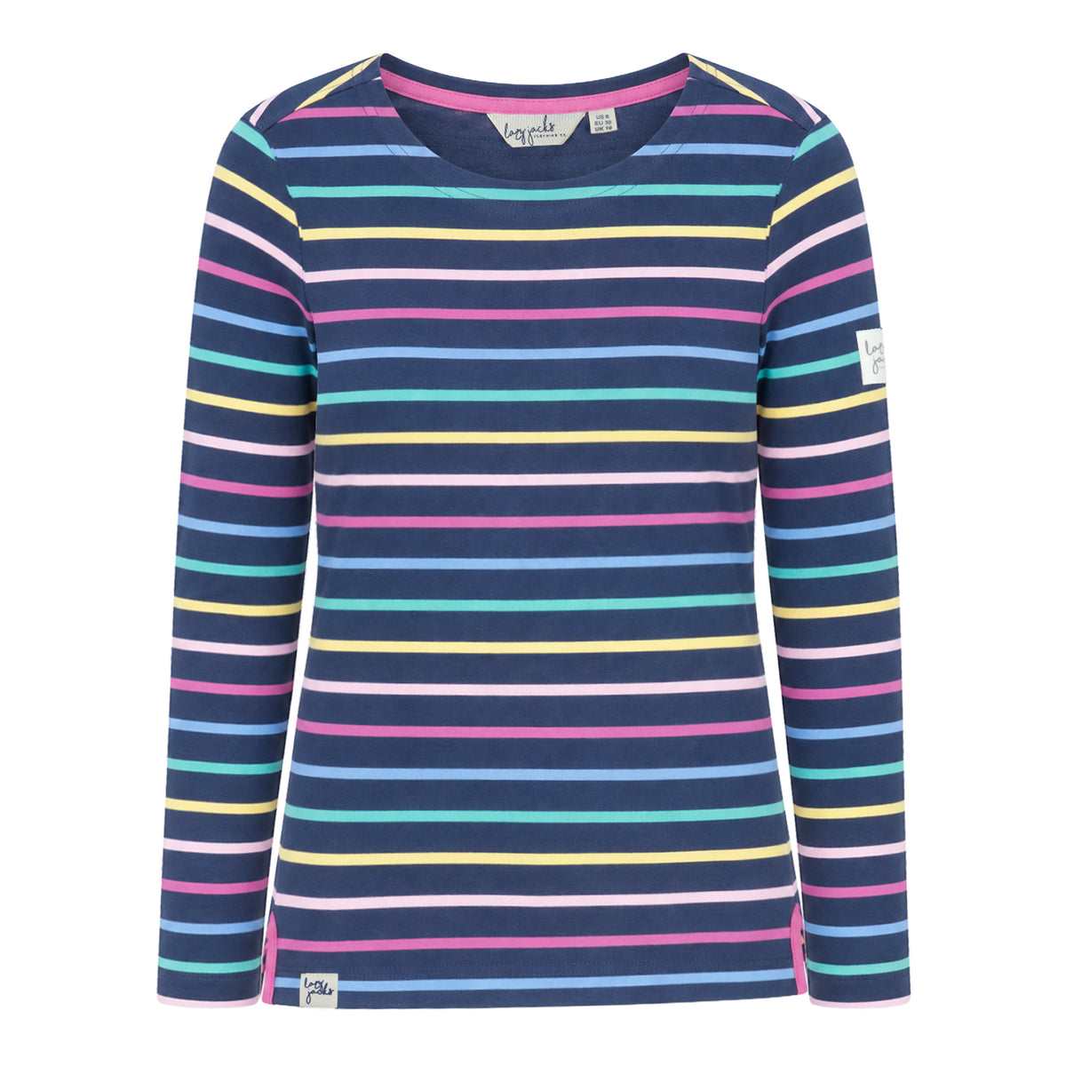 LJ97M - Long Sleeve Striped Breton - Twilight Colours