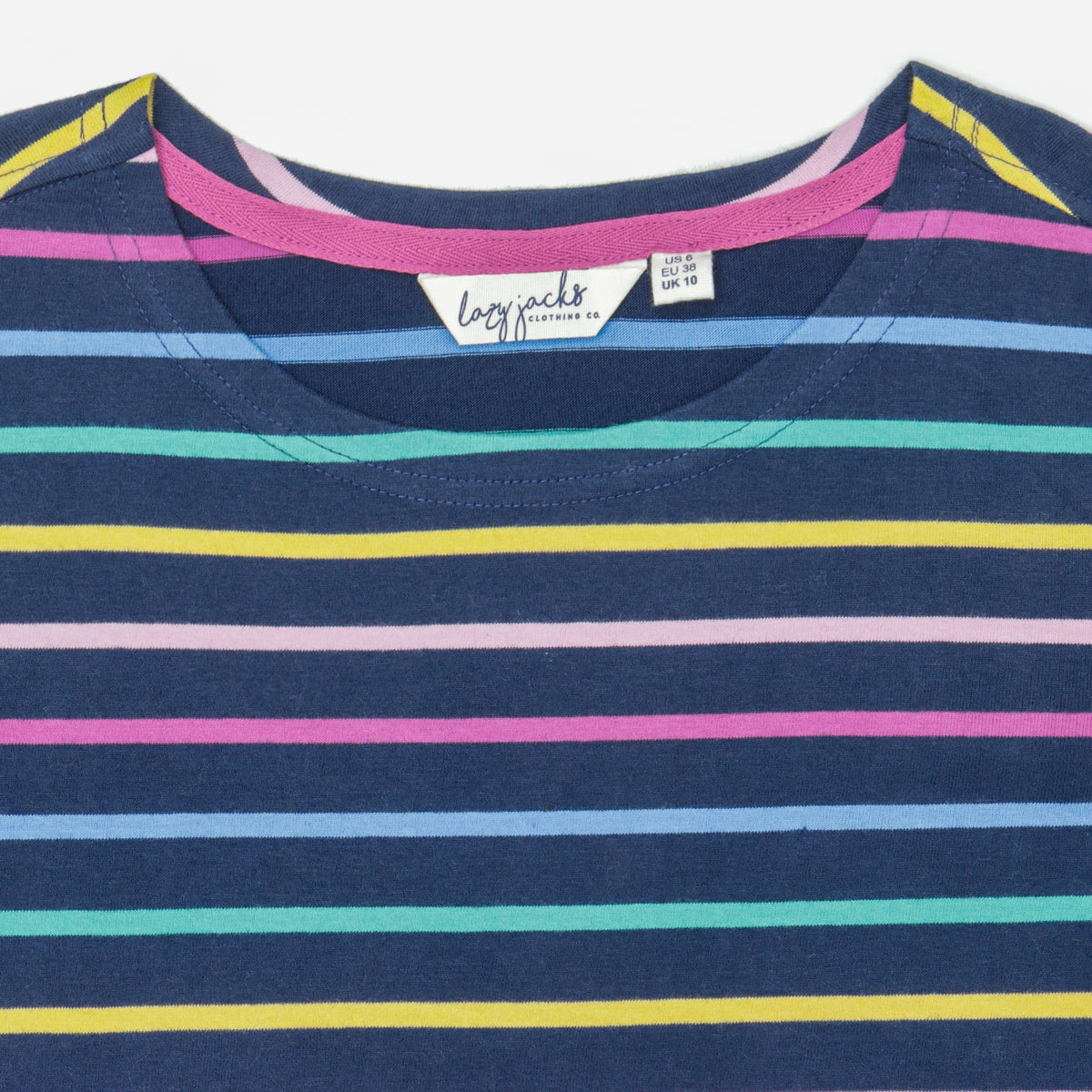 LJ97M - Long Sleeve Striped Breton - Twilight Colours