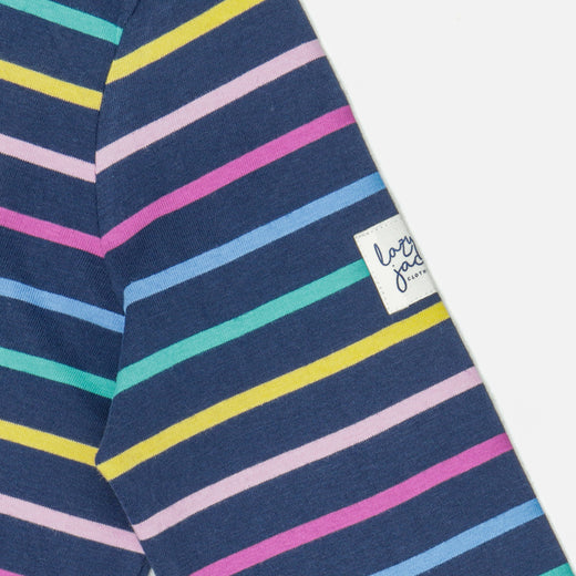 LJ97M - Long Sleeve Striped Breton - Twilight Colours