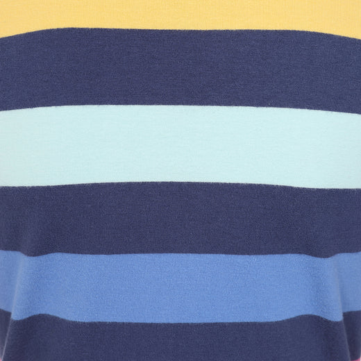 LJ97C - Girls' Striped Breton Top - Twilight