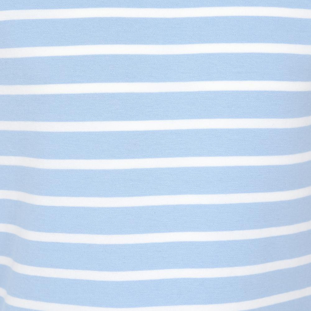 LJ97C - Girls Long Sleeved Striped Breton - Sky